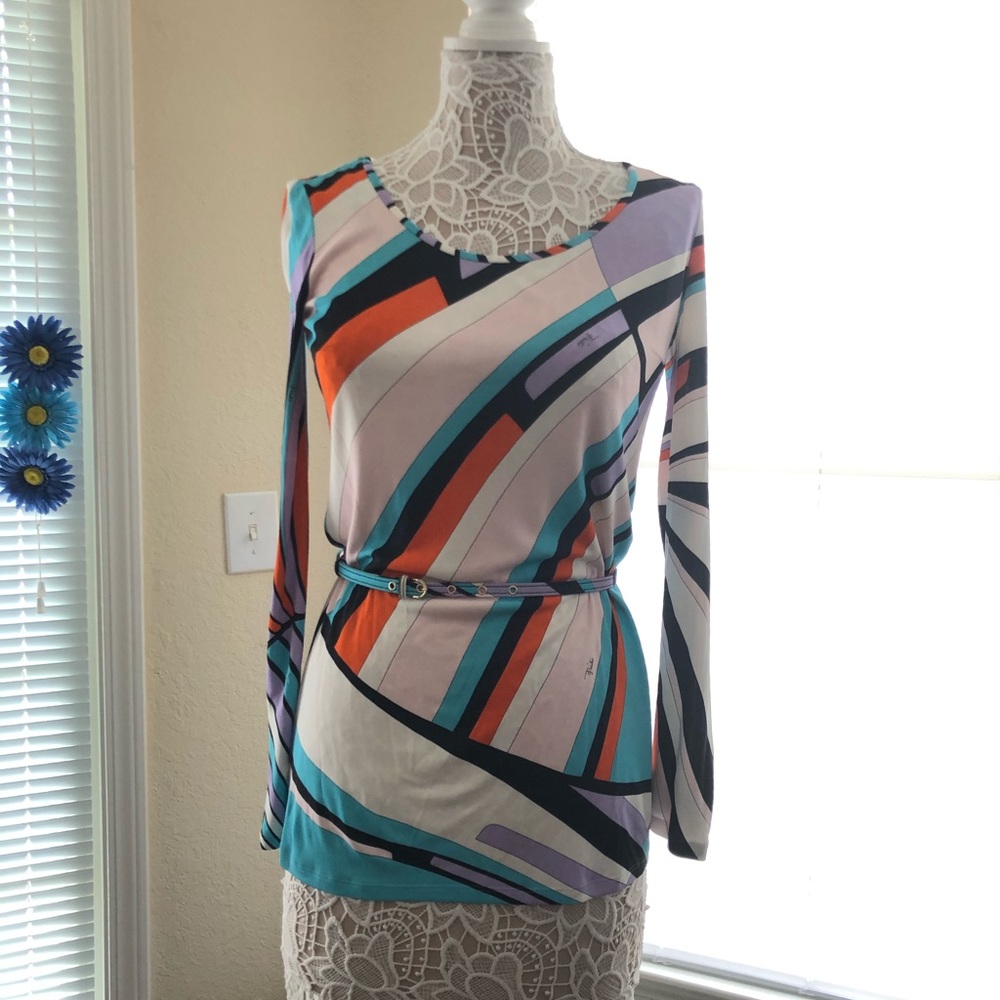 Emilio Pucci LS Top with belt US 2